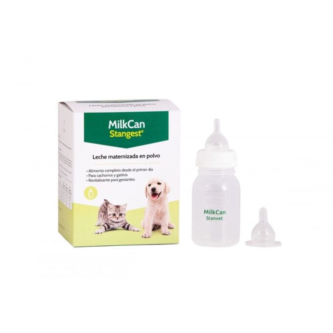 Milk Can, Lapte Praf Caini/ Pisici, Stangest, 400 g + Biberon Cadou