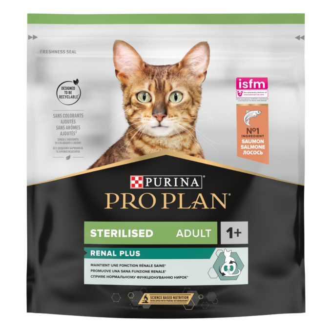 PURINA PRO PLAN STERILISED Renal Plus, Somon, 400 g 1 PURINA PRO PLAN STERILISED Renal Plus, Somon, 400 g