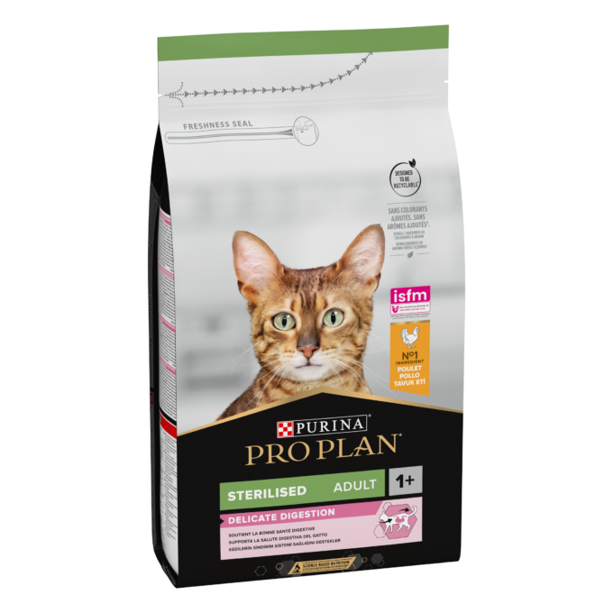 ​PURINA PRO PLAN STERILISED Sensitive Digestion, Pui, 1.5 kg