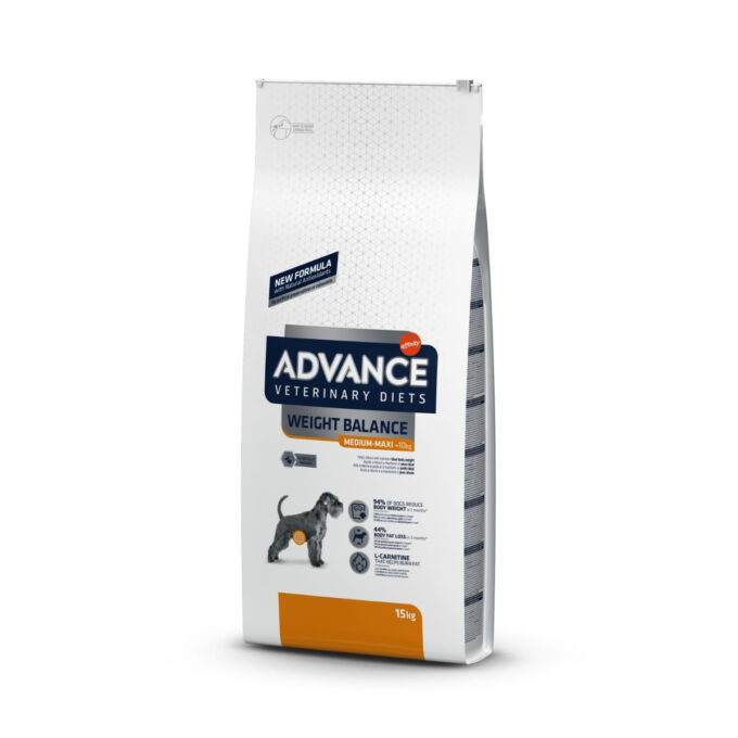 ADVANCE Veterinary Diets Weight Balance Medium/Maxi, M-XL, dietă veterinară câini, hrană uscată, obezitate ADVANCE Veterinary Diets Weight Balance Medium/Maxi, M-L, dietă veterinară câini, hrană uscată, obezitate, 12kg