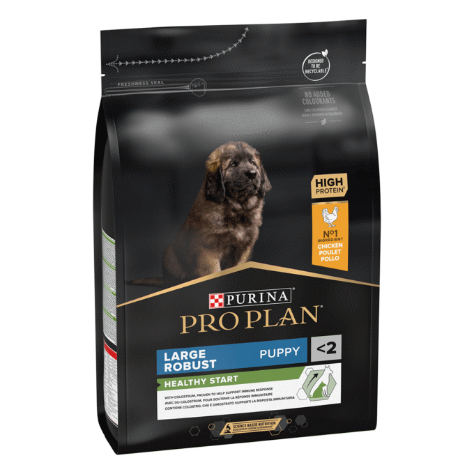 PURINA Pro Plan Robust Puppy L, Pui, hrană uscată câini junior, constituție robustă, 3kg 1 PURINA Pro Plan Robust Puppy L, Pui, hrană uscată câini junior, constituție robustă, 3kg