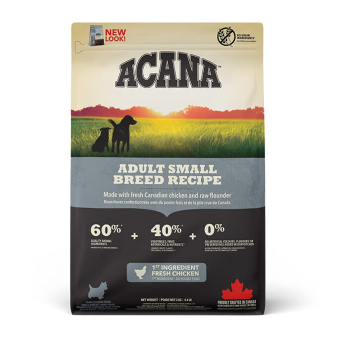 ACANA Dog Adult Small Breed, hrană uscată fără cereale câini ACANA Heritage Adult Small Breed, hrană uscată fără cereale câini, 2kg