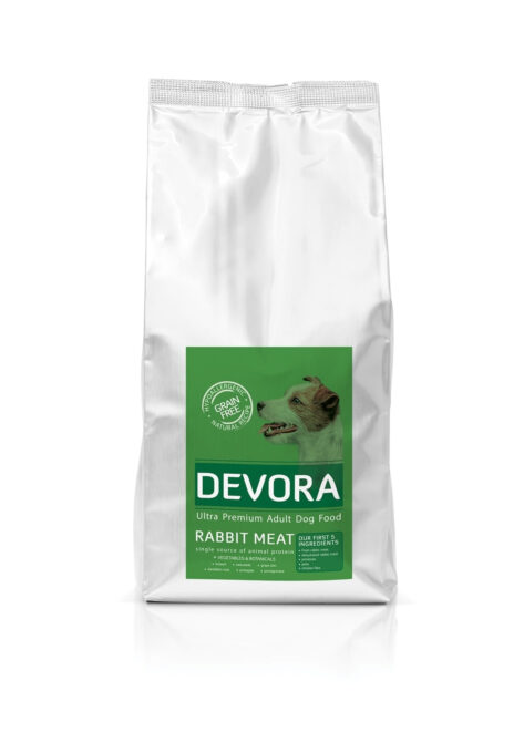 DEVORA Monoprotein, XS-XL, Iepure, hrană uscată monoproteică fără cereale câini Devora Grain Free Iepure, 7.5 kg