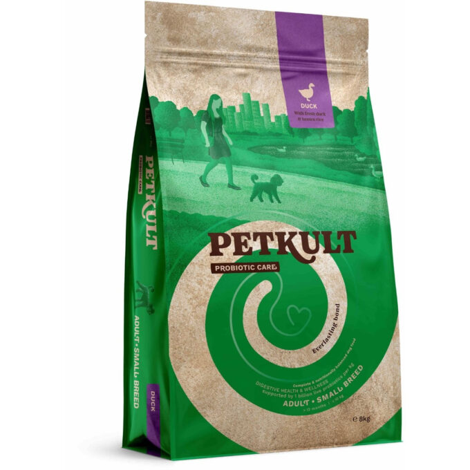 PETKULT Probiotics Adult Small Breed, XS-S, Rață și orez brun, hrană uscată câini, sistem digestiv & probiotice, 8kg 1 PETKULT Probiotics Adult Small Breed, XS-S, Rață și orez brun, hrană uscată câini, sistem digestiv & probiotice, 8kg