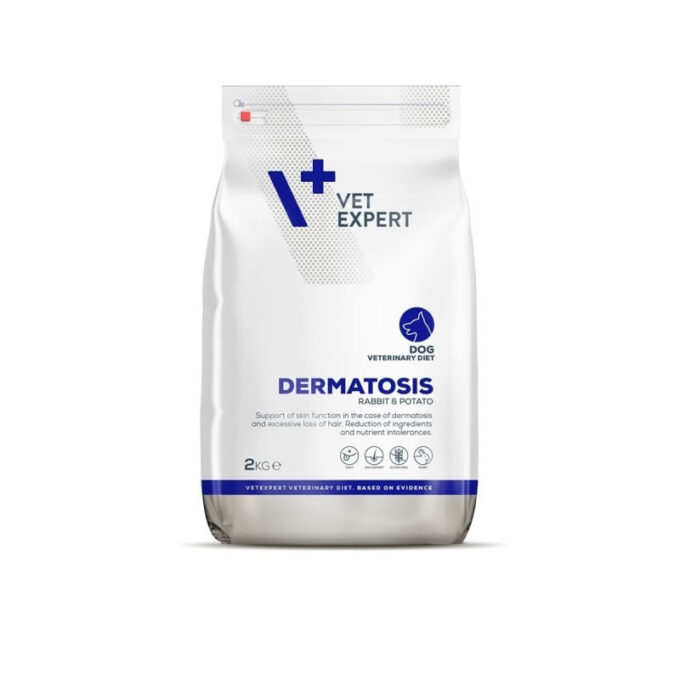 4T Veterinary Diet Dermatosis Dog Iepure si Cartofi, 2 Kg