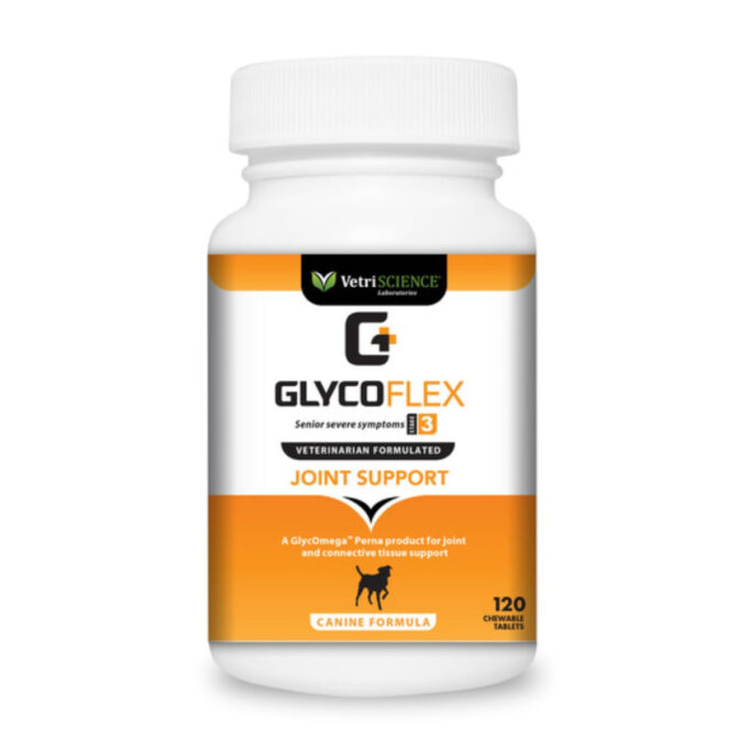 VETRISCIENCE Extra Strength Healthy Hip & Joint (Glycoflex stage3), supliment sistem articular câini, comprimate masticabile VETRI SCIENCE GlycoFlex Stage 3, suplimente articulare câini, 30tbl masticabile