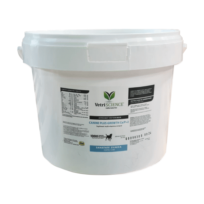 VETRI SCIENCE Canine Plus Growth Ca/P, suplimente creștere și vitalitate câini, 1000tbl masticabile