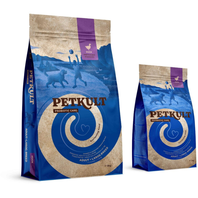 PETKULT Probiotics Adult Large Breed, L-XL, Rață și orez brun, hrană uscată câini, sistem digestiv & probiotice, 8kg 1 PETKULT Probiotics Adult Large Breed, L-XL, Rață și orez brun, hrană uscată câini, sistem digestiv & probiotice, 8kg