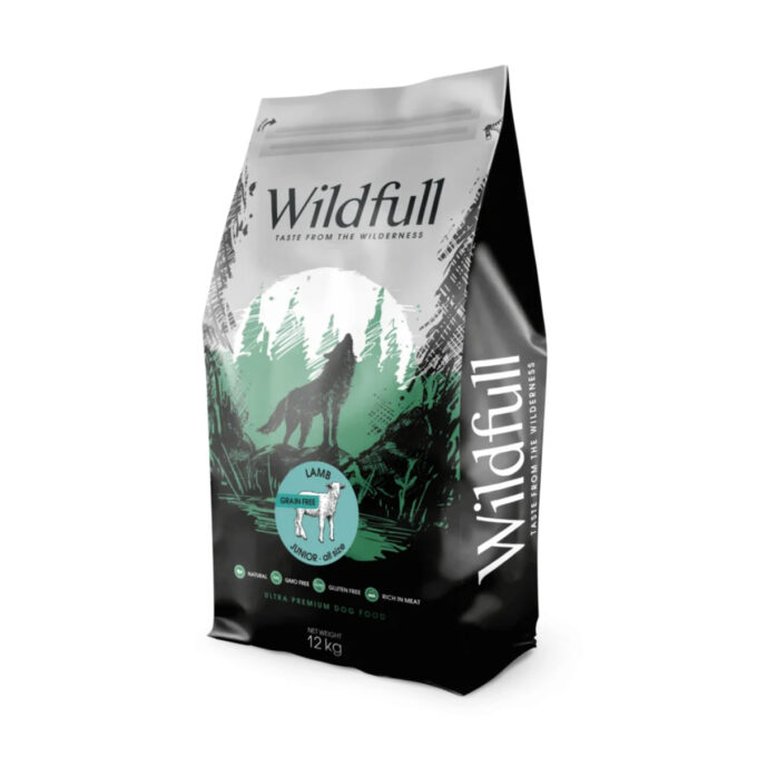 WILDFULL Junior All Size, XS-XL, Miel, hrană uscată fără cereale câini junior, 12kg