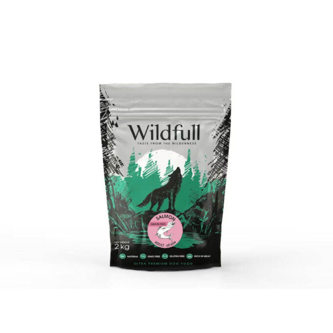 WILDFULL Adult All Size, XS-XL, Somon, hrană uscată fără cereale câini, 2kg