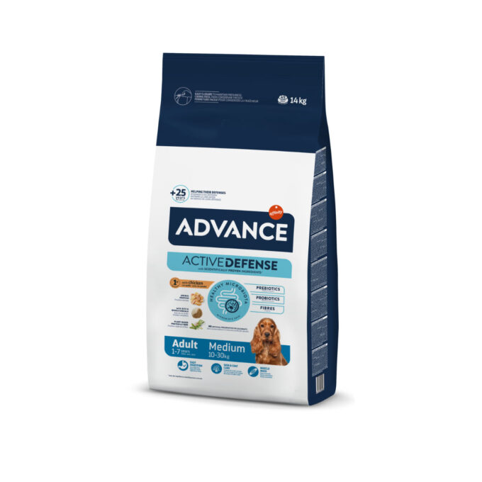 ADVANCE Dog Medium Adult, M, Pui, hrană uscată câini ADVANCE Adult Medium, M, Pui, hrană uscată câini, 14kg