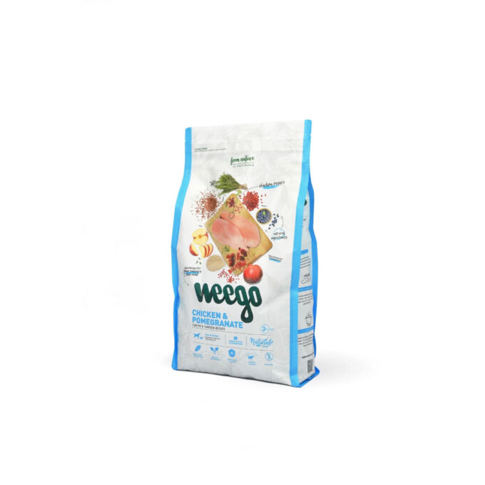 WEEGO Puppy & Junior, XS-XL, Pui și Rodie, hrană uscată câini junior, 3kg
