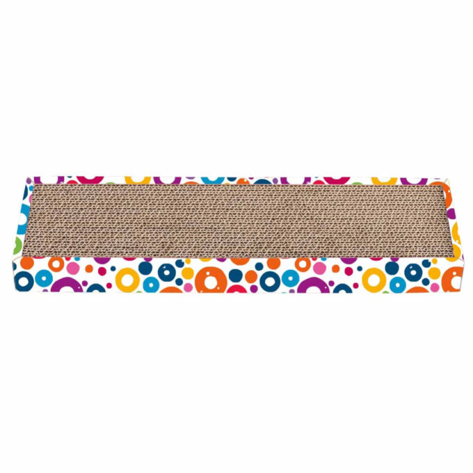 AGILITY Placa 2, scratcher pisici, carton, multicolor, 45.72x12.7x4.45cm