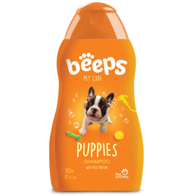 BEEPS Puppies, șampon câini junior, Talc, flacon, 502ml
