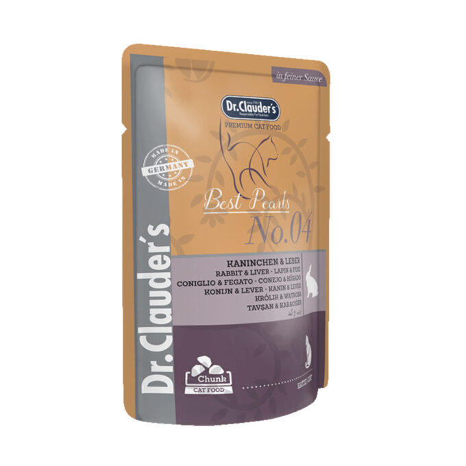 DR. CLAUDER'S, Iepure și Ficat, plic hrană umedă pisici, (în sos), 100g