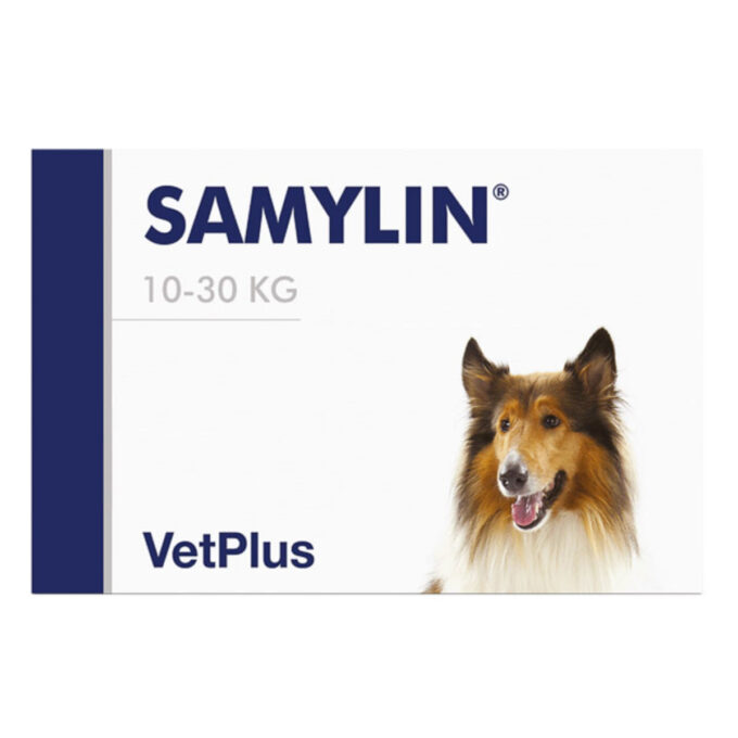 VETPLUS Samylin Medium Breed, supliment sistem hepatic câini, comprimate VETPLUS Samylin Medium Breed, M, supliment sistem hepatic câini, cutie, 30 comprimate