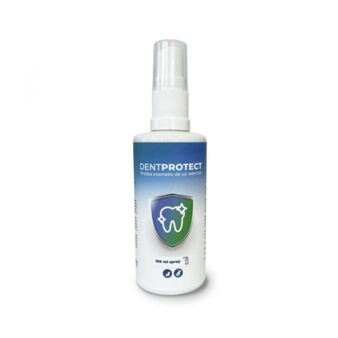 ADVET DentProtect, apă de gură spray câini și pisici, anti-tartru, antibacterian, flacon cu aplicator, 100ml