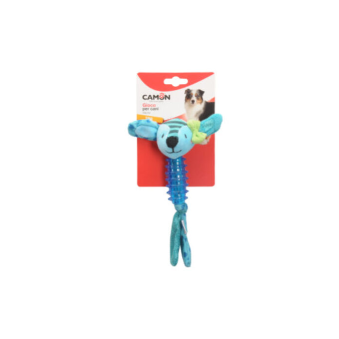 CAMON, jucărie de aport câini, cu sunet, pluș CAMON, jucărie de aport câini XS-M, cu sunet, pluș, albastru, 15cm, 1buc