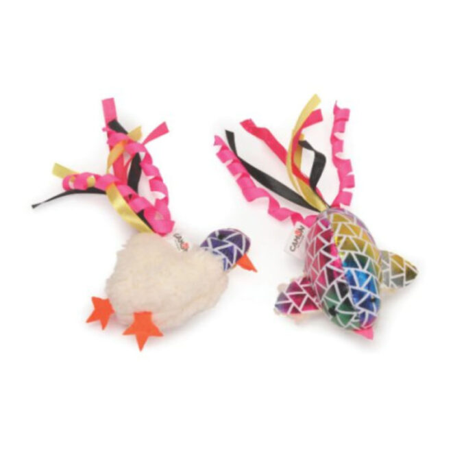 CAMON, jucărie stimulare pândă pisici, activități fizice, textil, diverse culori, ⌀8cm, 1buc