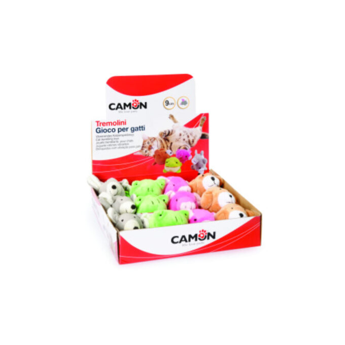 CAMON Diverse Animalute, jucărie minge pisici, activități fizice, pluș, diverse culori, 1buc