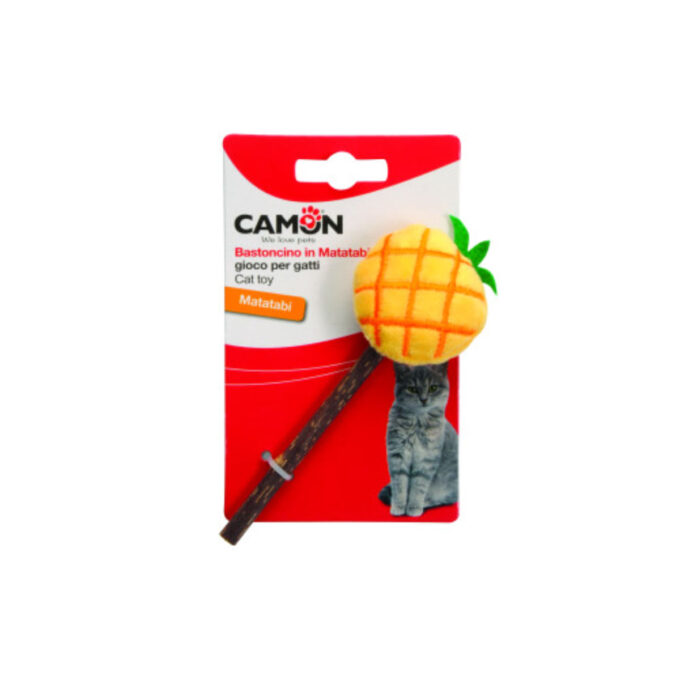 CAMON Matabi Fructe, jucărie stimulare pândă pisici, activități fizice, textil, diverse culori, 14cm, 1buc