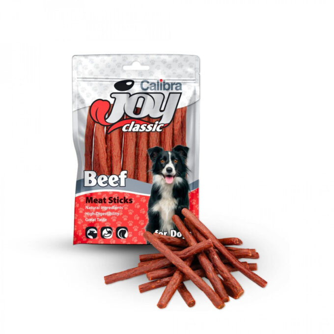 CALIBRA Joy Classic Sticks, XS-XL, Vită, punguță recompense câini, 80g