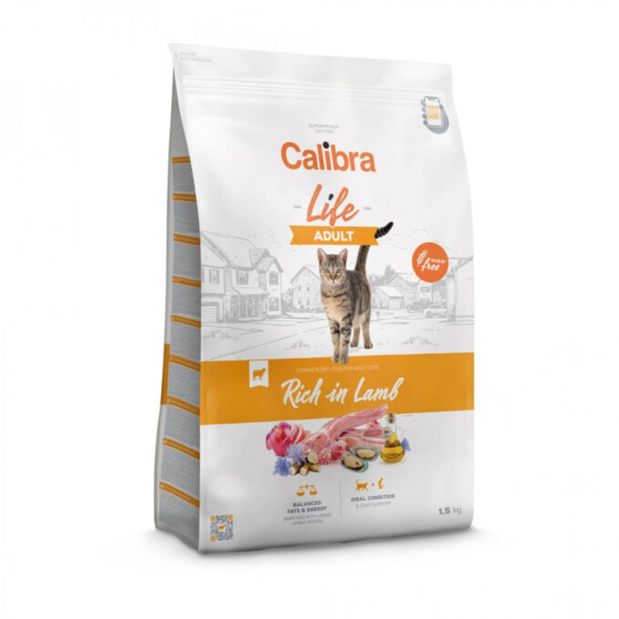 CALIBRA Life, Miel, hrană uscată pisici, 1,5kg