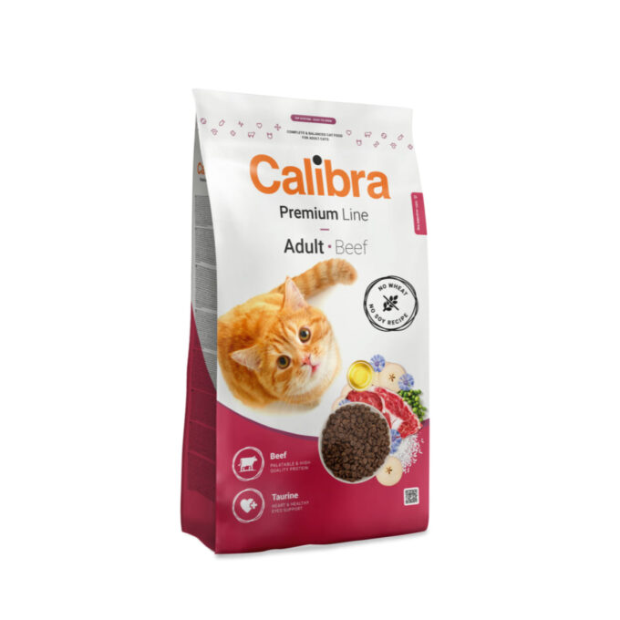 CALIBRA Premium Line, Vită, hrană uscată pisici, 2kg