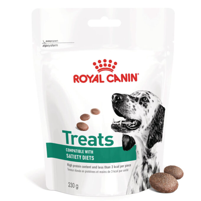 ROYAL CANIN VETERINARY DIET Satiety Treats, punguță recompense funcționale câini, obezitate, 230g 1 ROYAL CANIN VETERINARY DIET Satiety Treats, punguță recompense funcționale câini, obezitate, 230g