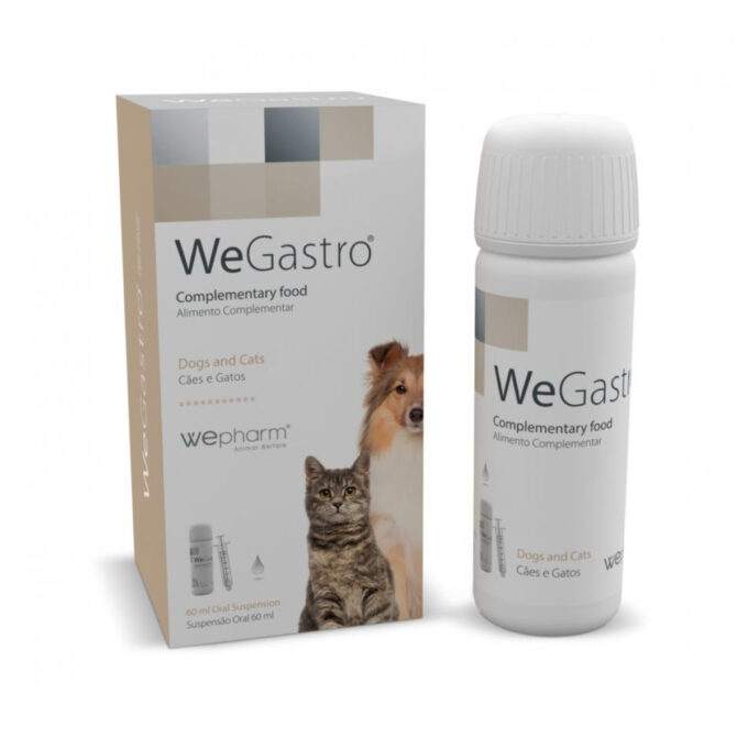 WEPHARM WeGastro, supliment sistem digestiv câini, suspensie orală WEPHARM WeGastro, XS-XL, supliment sistem digestiv câini și pisici, flacon, 60ml suspensie orală