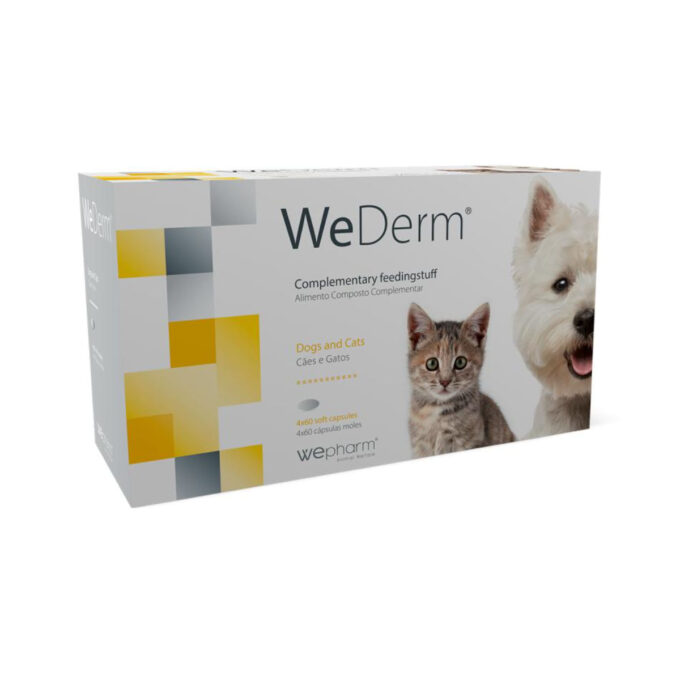 WEPHARM WeDerm, supliment piele & blană câini, capsule WEPHARM WeDerm, XS-XL, supliment piele & blană câini, flacon, 240 capsule
