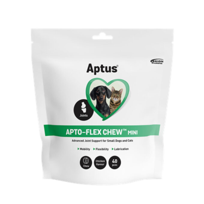 APTUS Apto-Flex Chew Mini, supliment sistem articular câini, comprimate masticabile APTUS Apto-Flex Chew Mini, XS-S, supliment sistem articular câini și pisici, cutie, 40 comprimate masticabile