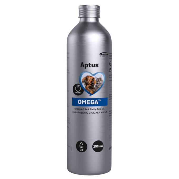 APTUS Omega, supliment piele & blană câini, ulei APTUS Omega, XS-XL, supliment piele & blană câini și pisici, flacon, 250ml ulei