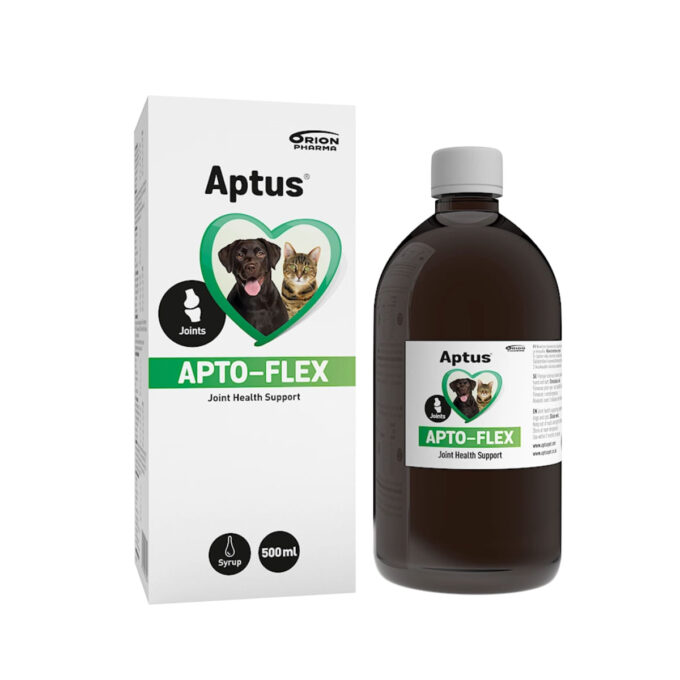APTUS Apto-Flex, supliment sistem articular câini, suspensie orală APTUS Apto-Flex, XS-XL, supliment sistem articular câini și pisici, flacon, 500ml suspensie orală