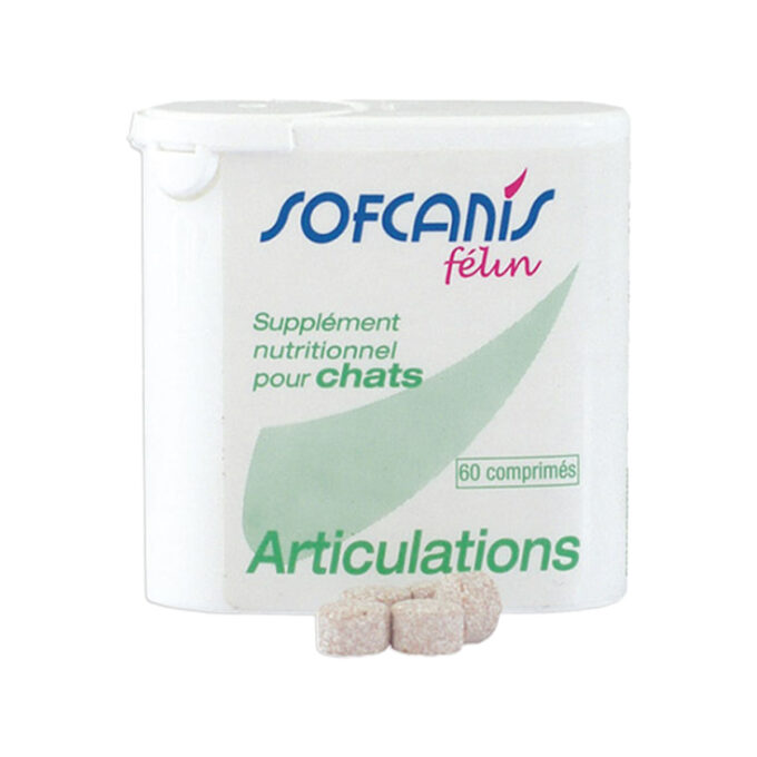 SOFCANIS Articulations, supliment sistem articular pisici, comprimate SOFCANIS Articulations, supliment sistem articular pisici, flacon, 60 comprimate