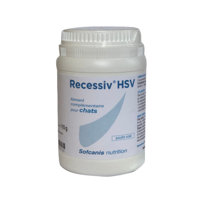 SOFCANIS Recessiv HSV, supliment sistem imunitar pisici, pudră SOFCANIS Recessiv HSV, supliment sistem imunitar pisici, flacon, 110g pudră