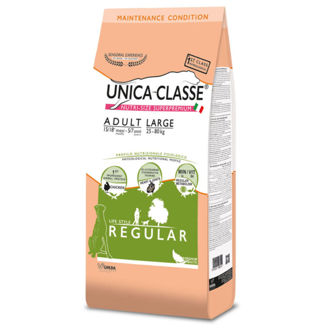 UNICA Classe Regular Maxi, L-XL, Pui, hrană uscată câini, 12kg