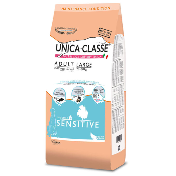 UNICA Classe Sensitive Maxi, L-XL, Ton, hrană uscată câini, 12kg