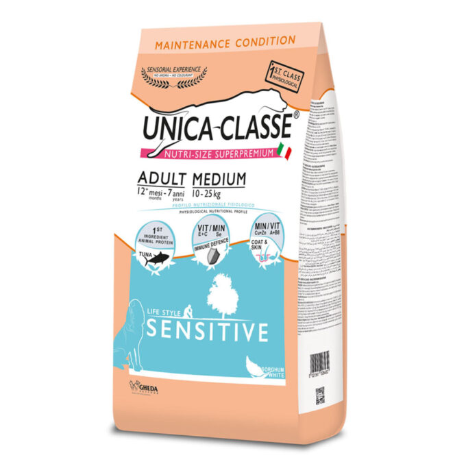 UNICA Classe Sensitive Medium, M, Ton, hrană uscată câini, 12kg