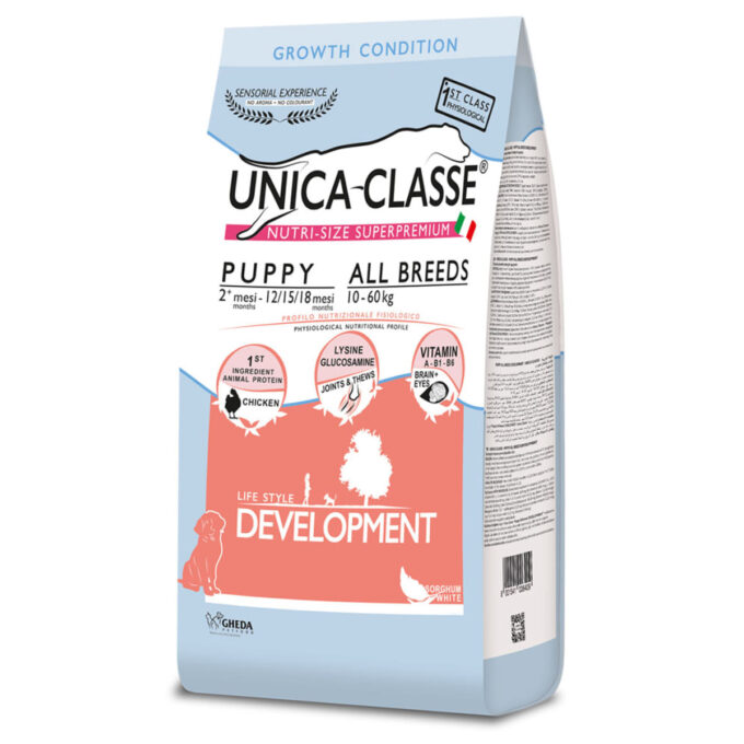 UNICA Classe Puppy Development, XS-XL, Pui, hrană uscată câini junior, 3kg