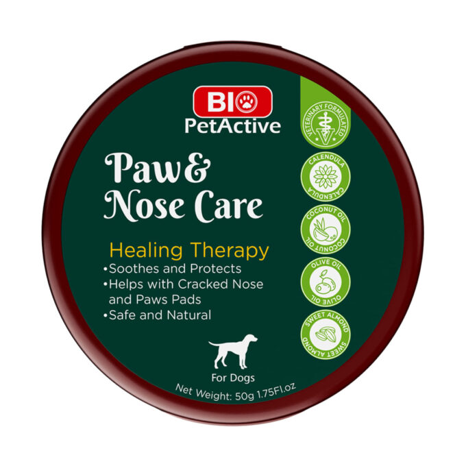 BIO PETACTIVE Paw&Nose Care, XS-XL, îngrijire pentru lăbuțe balsam câini, flacon, 50g