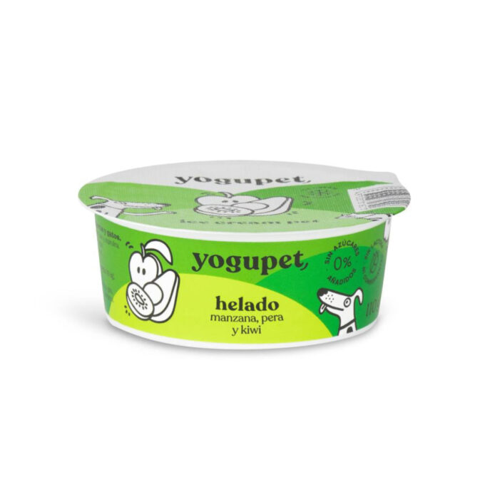 YOGUPET Inghetata cu măr, pară și ikiwi, XS-XL, Fructe, recompense câini, 110g