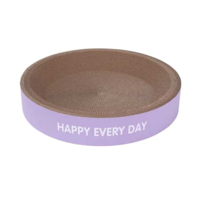 SHAW Patut, scratcher pisici, carton, mov, ⌀45cm
