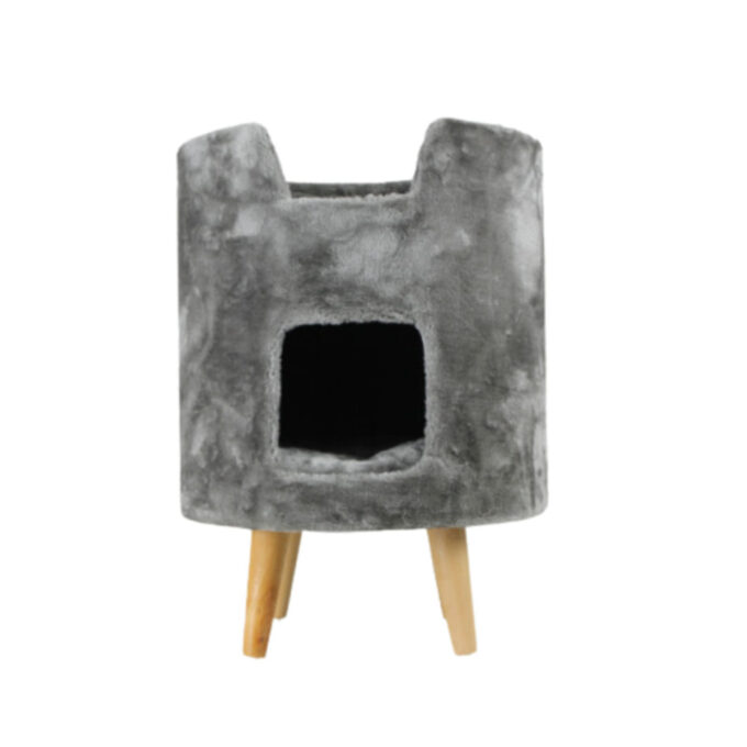 SHAW Oslo, căsuța pisici, MDF gri, 45x45x60cm