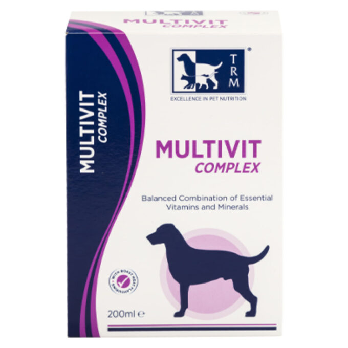 TRM Multivit Complex, multivitamine câini, suspensie orală TRM Multivit Complex, XS-XL, multivitamine câini, flacon, 200ml suspensie orală