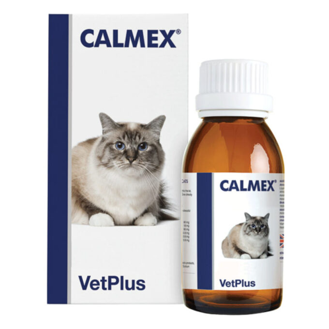 VETPLUS Calmex, supliment sistem nervos & calmante pisici, suspensie orală VETPLUS Calmex, supliment sistem nervos & calmante pisici, cutie, 60ml suspensie orală