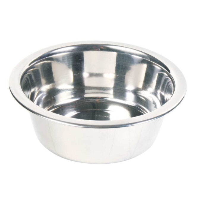 TRIXIE, castron câini, rotund, inox, argintiu, L-XL(2.8l)