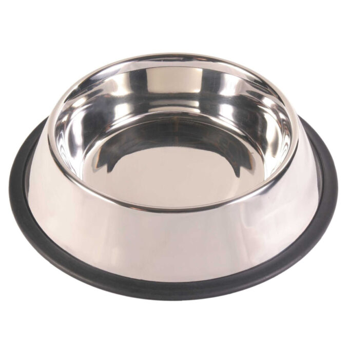 TRIXIE, castron câini, rotund, antiderapant, inox, argintiu, M-L(1.75l, ⌀30cm)