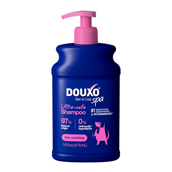 DOUXO SPA Itch Soothing, șampon câini, anti-mâncărime, calmant, Vanilie și Nucă de cocos, flacon, 250ml