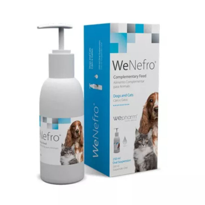 WEPHARM WeNefro, supliment sistem renal câini, pastă orală WEPHARM WeNefro, XS-S, supliment sistem renal câini și pisici, flacon cu aplicator, 250ml pastă orală